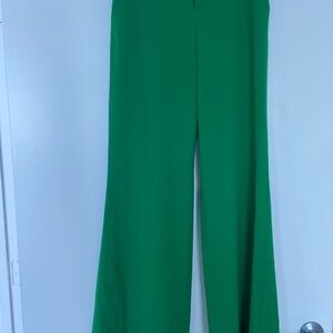 Alice and Olivia Green pants , wide leg size 2